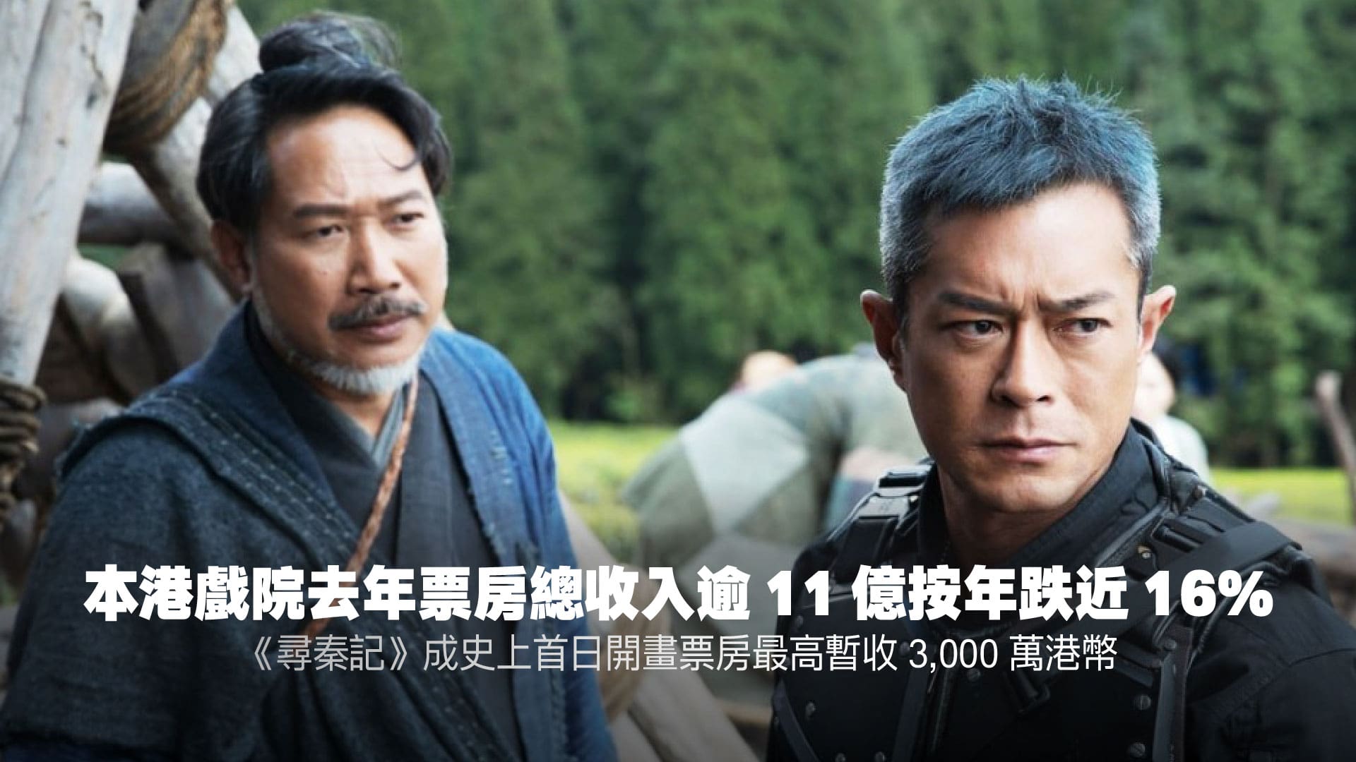 本港戲院去年票房總收入逾11 億按年跌近16%，《尋秦記》成史上首日開畫票房最高暫收3,000 萬港幣… | KONGGOK 港角